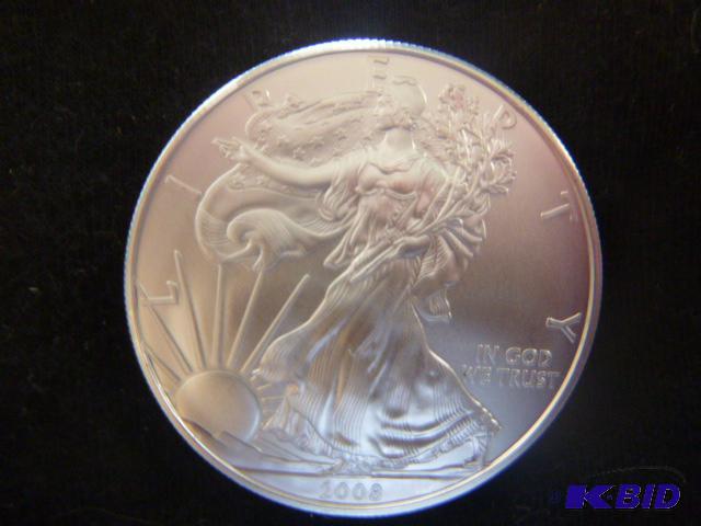 2008 Walking Liberty Eagle Silver Dollar 1 oz...