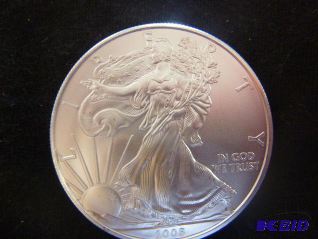 2008 Walking Liberty Eagle Silver Dollar 1 oz...