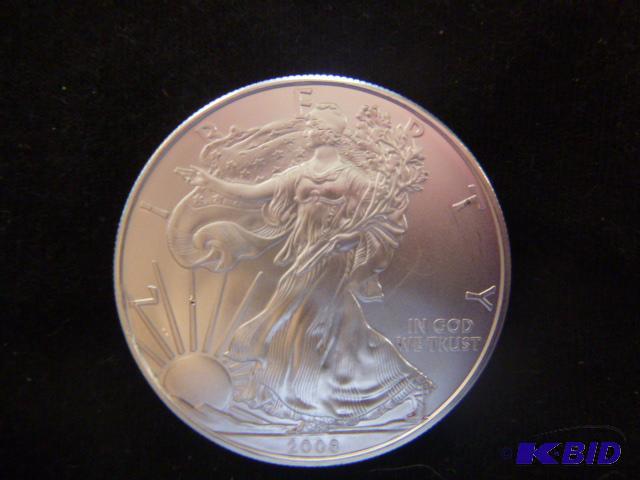 2008 Walking Liberty Eagle Silver Dollar 1 oz...