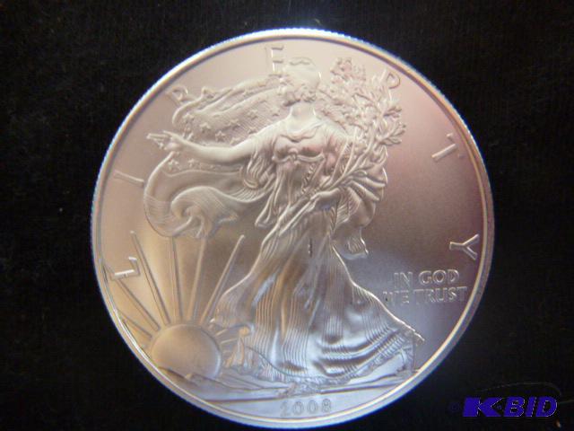 2008 Walking Liberty Eagle Silver Dollar 1 oz...