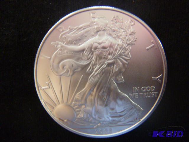 2008 Walking Liberty Eagle Silver Dollar 1 oz...