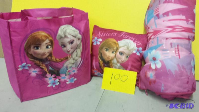 lot 100 image: Frozen Pillow Sleeping Bag Bag