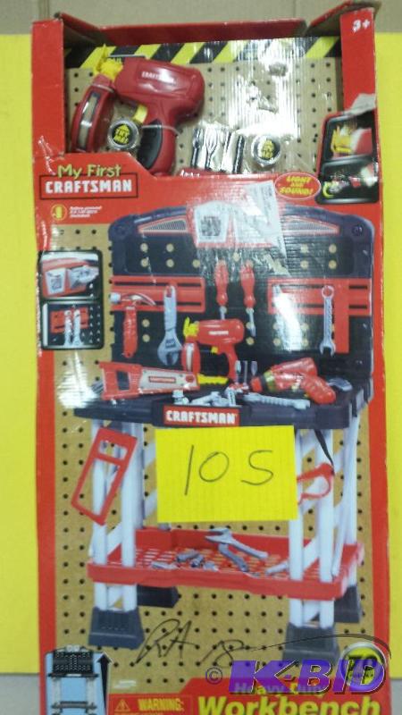 lot 105 image: My First Craftsman Heavy Duty Workbench toy