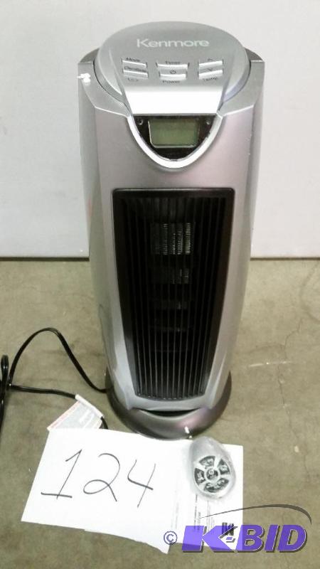 lot 124 image: Kenmore 95012 Oscillating Tower Heater