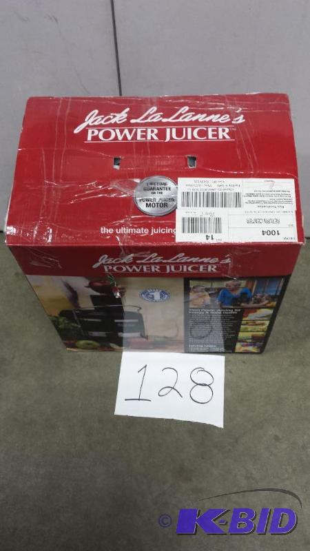 lot 128 image: Jack LaLanne Power Juicer, Black
