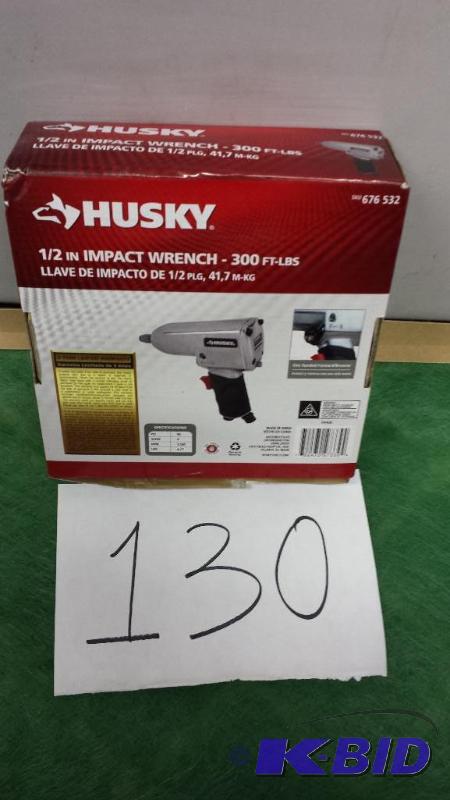 lot 130 image: HUSKY 12 in. 300 ft. -lbs. Impact Wrench
