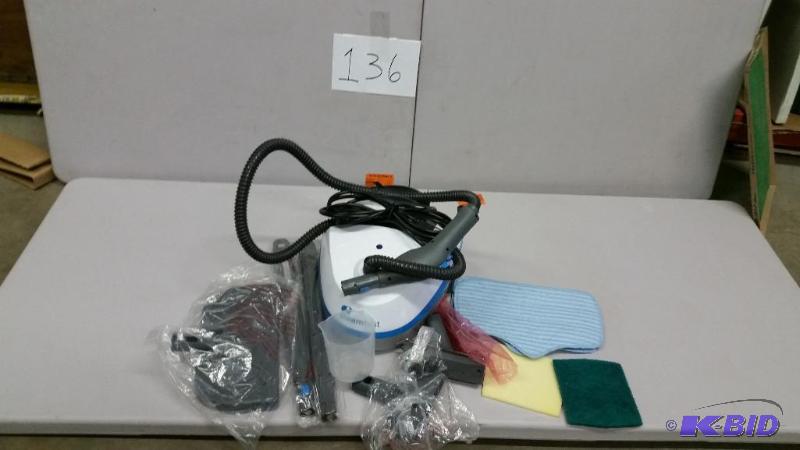 lot 136 image: SteamFast SF-370 Multi Purpose Canister Steamer Cleaner 1500W 15 Cord