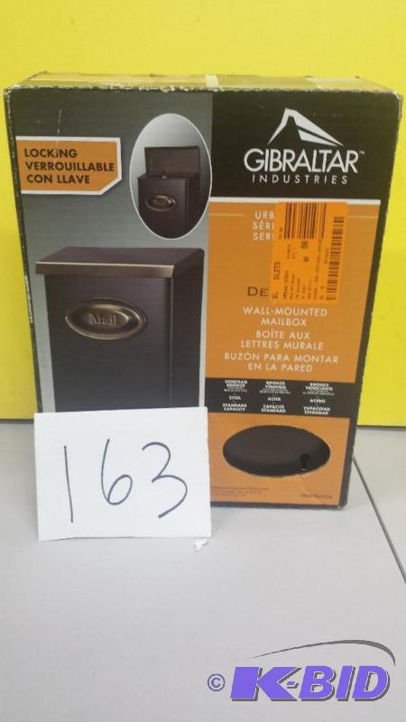 lot 163 image: Gibraltar Industries Wall Mounted Mailbox