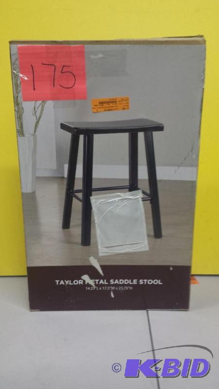 lot 175 image: Taylor Metal Saddle Stool