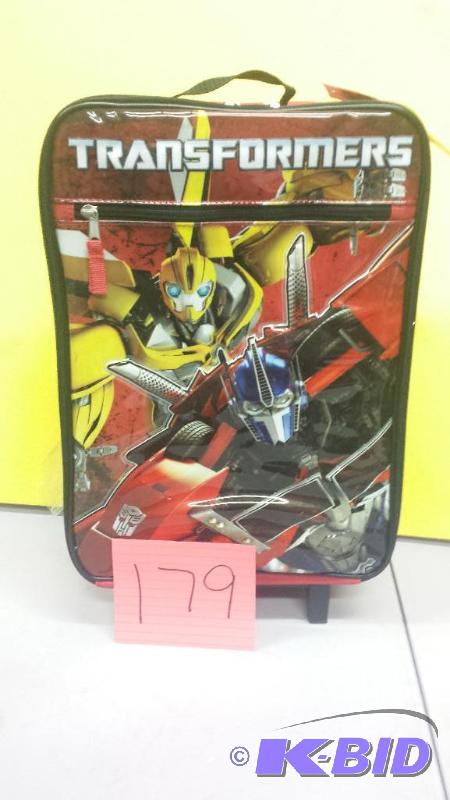 lot 179 image: Transformers Child Suitcase