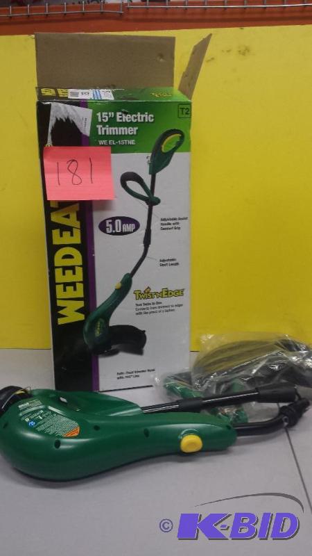 lot 181 image: Weed Eater Twist & Edge 15 Electric Trimmer