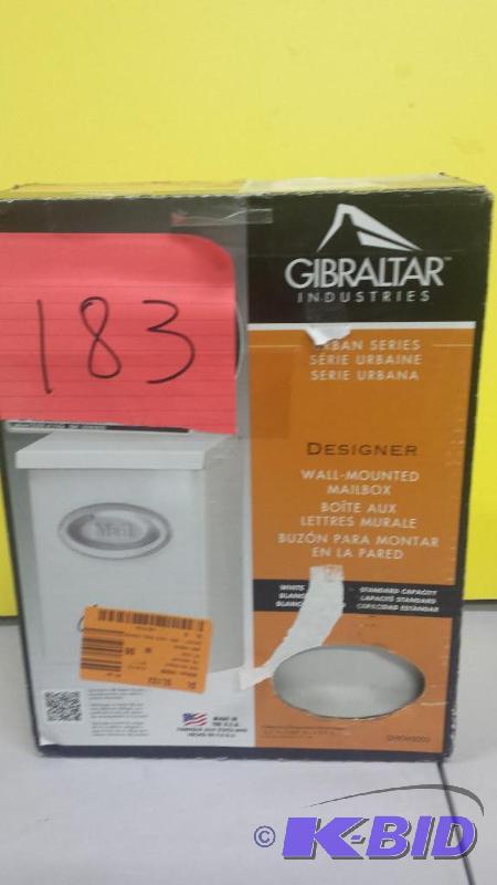 lot 183 image: Gibraltar Industries Wall Mounted Mailbox