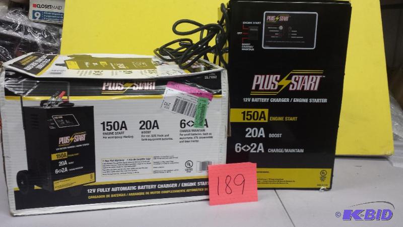 lot 189 image: Plus Start Battery Charger