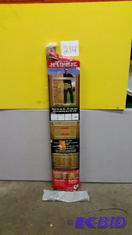 lot 214 image: NEW Adjust A Gate AG72, Gate Frame Kit