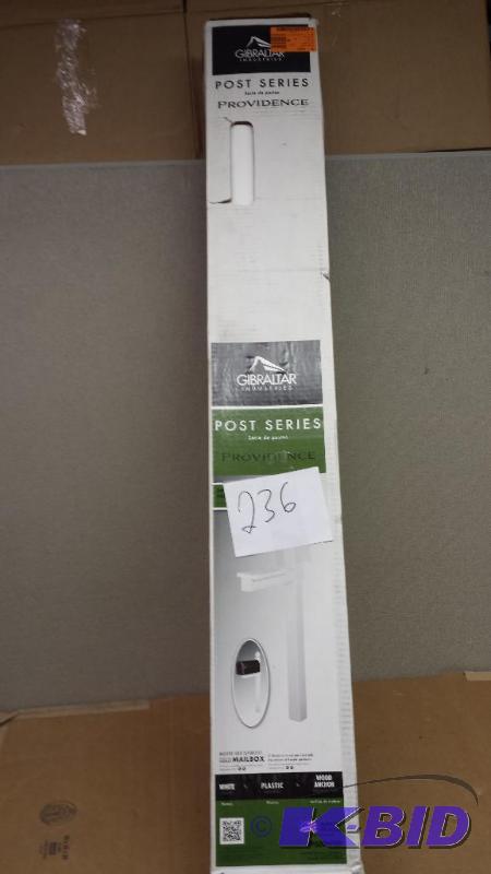 lot 236 image: Gibraltar Post Series Mailbox Post