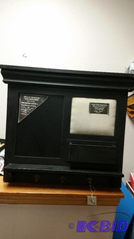 lot 244 image: Shabby Black Wall Organizer
