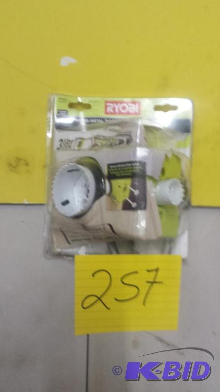lot 257 image: Ryobi Wood Metal door Lock installation Kit