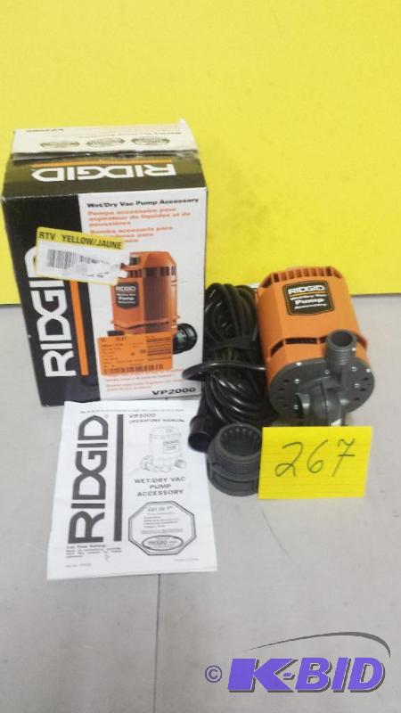 lot 267 image: Ridgid WetDry Pump Accesory