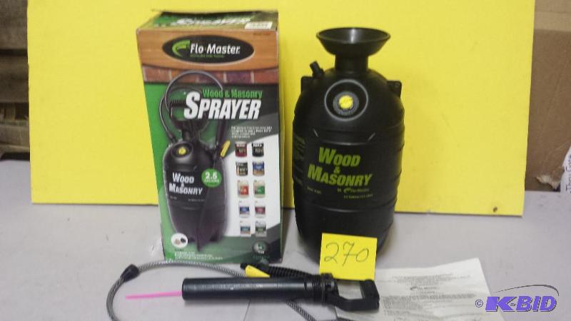 lot 270 image: Flo Master Wood and Masonary Sprayer