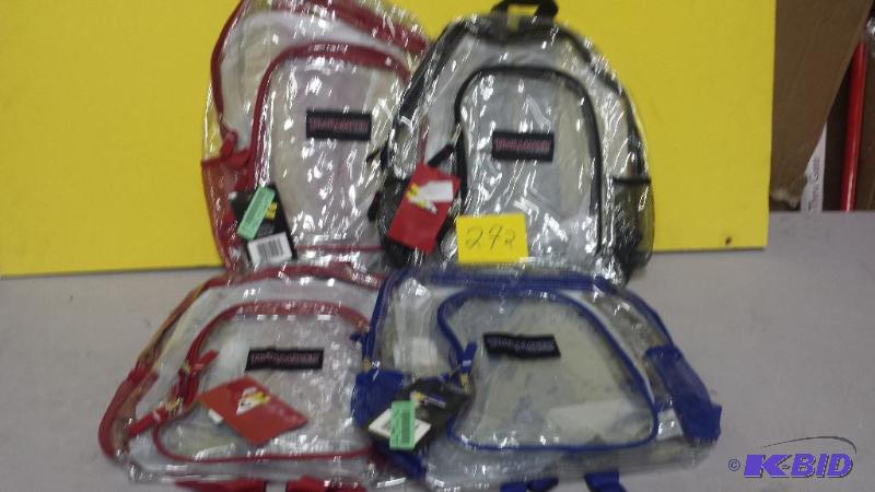 lot 272 image: Lot of 4 Trailer Master Backpacks