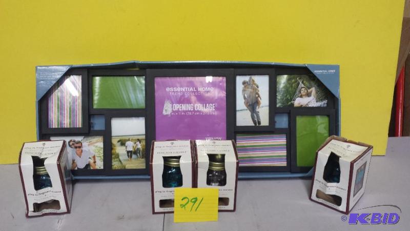 lot 291 image: Lot of 4 Plug In Fragrance and Picture frame