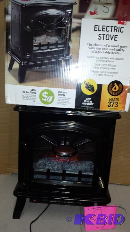 lot 3 image: Decor Flame Electric Fireplace Heater Stove
