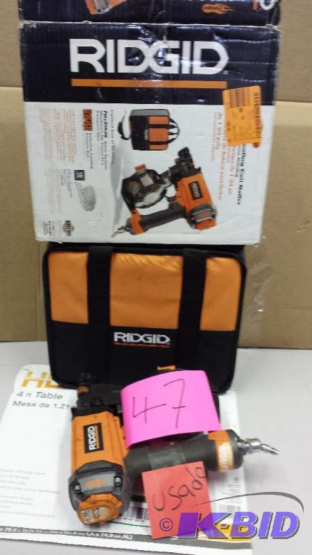 lot 47 image: RIDGID 1-34 in. Roofing Coil Nailer