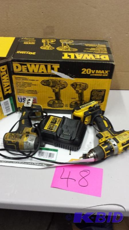 lot 48 image: DeWalt - DCK290L2 - 20V MAX Lithium Ion Hammerdrill  Impact Driver C