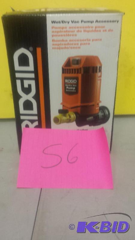 lot 56 image: Ridgid WetDry Pump Accesory