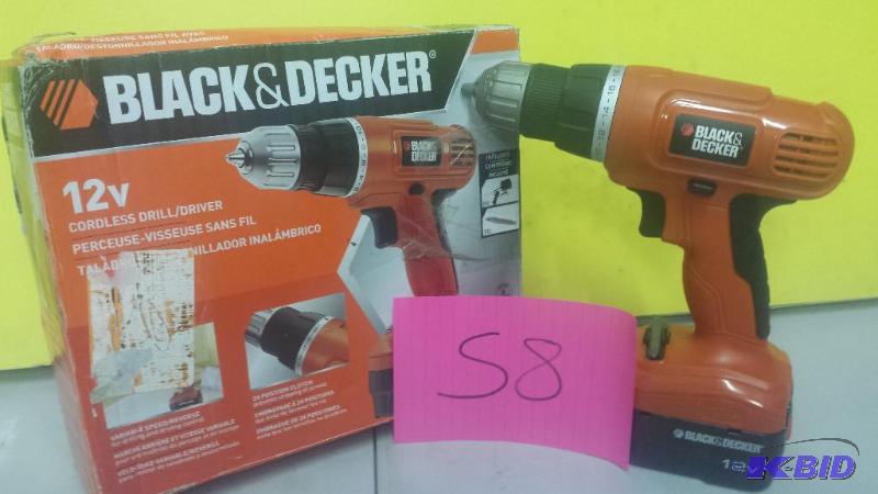 lot 58 image: Black and Decker Drilland Battery No Charger