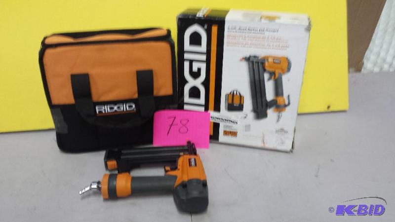 lot 78 image: Ridgid 3 18 Brad Nailer