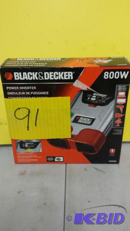lot 91 image: Black and Decker 800 W Inverter
