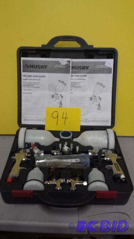 lot 94 image: Husky Gravity Feed Spray Gun kit