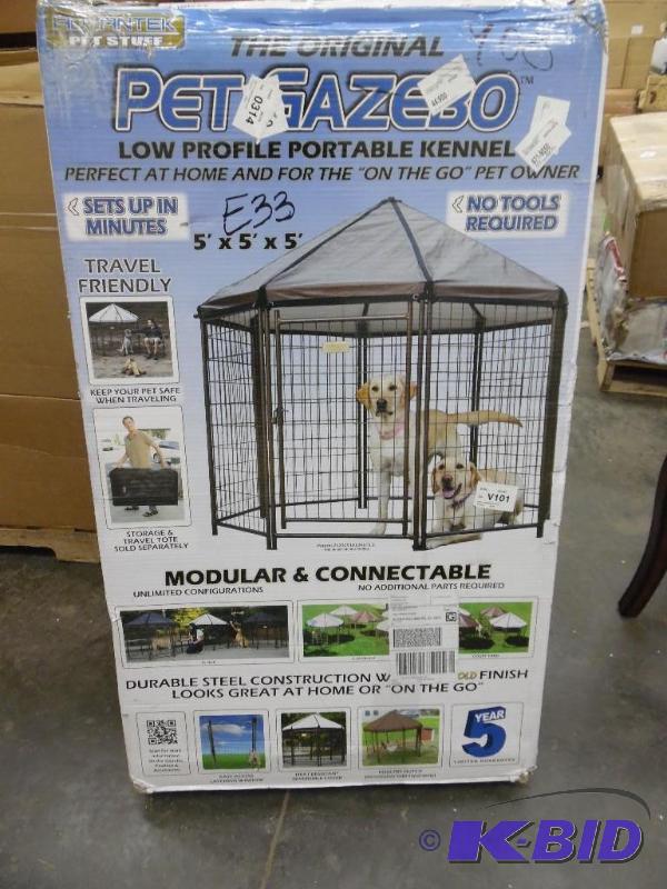 Advantek Gazebo 5 x 5 x 5 Portable Pet Kennel