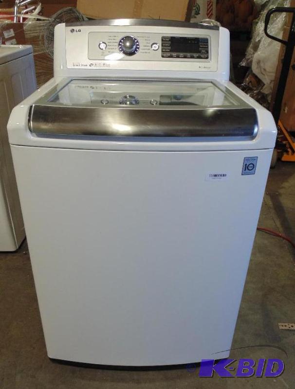 lot 13 image: New LG Washer - Model # (WT5840CW) - MSRP $ -...