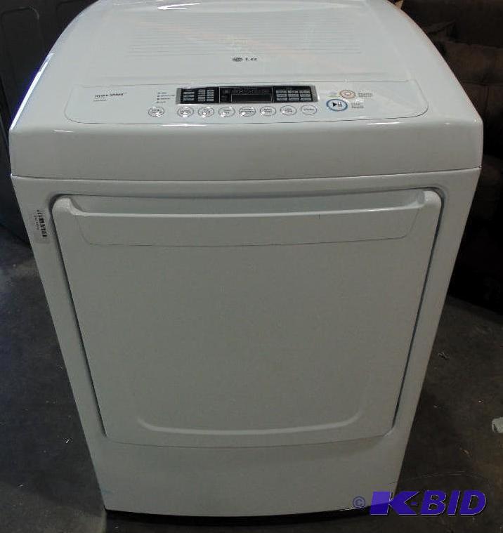 lot 15 image: New LG Dryer - Model # (DLG1002W) - MSRP $729...