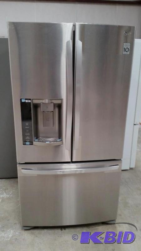 lot 1 image: LG Stainless Steel Refrigerator
