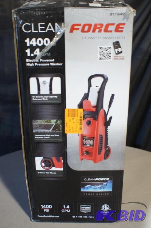 Clean Force 1400 psi Power Washer - Please se...