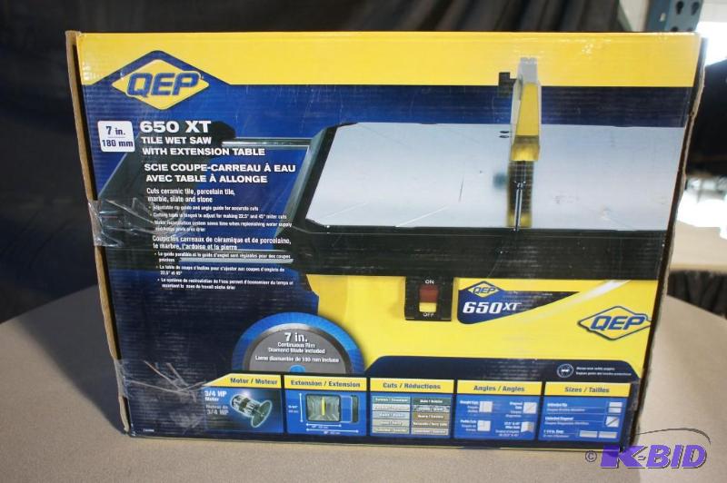 QEP 650XT Tile Wet Saw with Extension Table -...