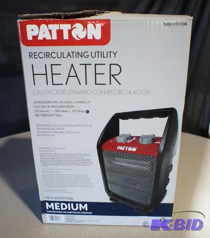 Patton 1500 watt Recirculating Utility Heater...