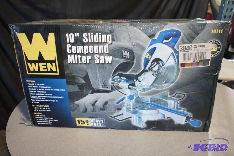 Wen 10&quot Sliding Compound Miter Saw - 120...