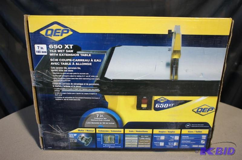 QEP 650XT Tile Wet Saw with Extension Table -...