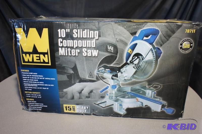 Wen 10&quot Sliding Compound Miter Saw - 120...