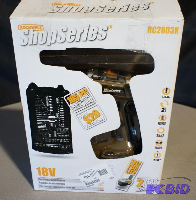 Rockwell 18 volt cordless drill - RC2803K - M...