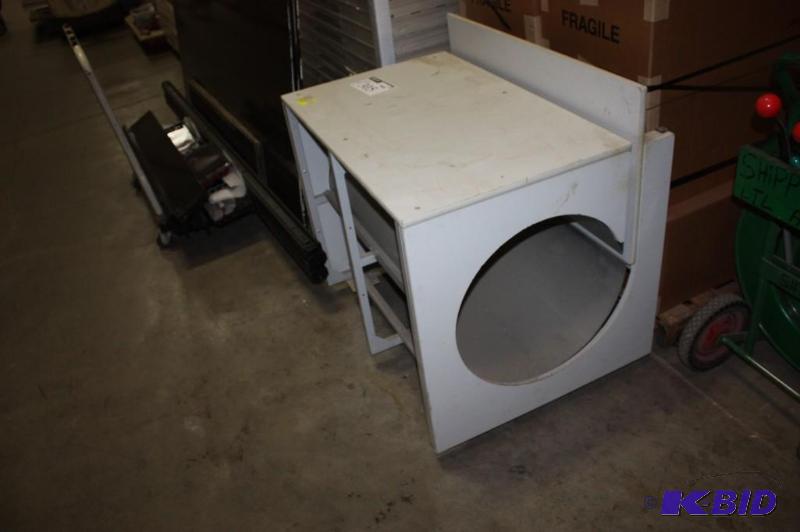 lot 305 image: Laminant Roller wCustom Frame 36.5 x 28 x 35.
