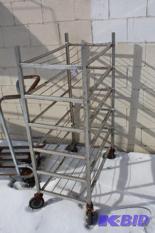 lot 315 image: Baking Rack On Wheels 17.5 x 32 x 50.
