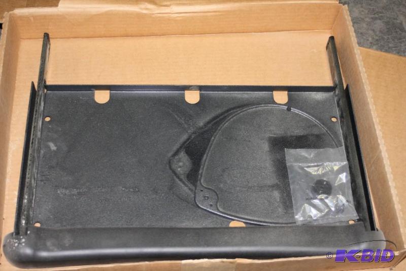 lot 338 image: Lot of (2) Metal Keyboard Combo 1 Piece Roll-Out Keyboard Drawer wHardware.