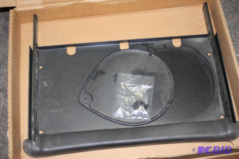 lot 341 image: Lot of (2) Metal Keyboard Combo 1 Piece Roll-Out Keyboard Drawer wHardware Black.