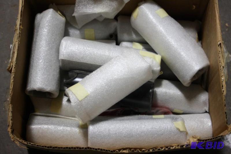 lot 352 image: Box Lot of Plastic Tubes Black Insertable.