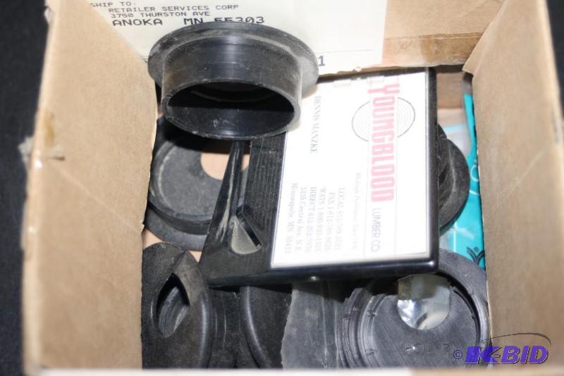lot 355 image: Box Lot of Plastic Cable Covers for Desk Black.